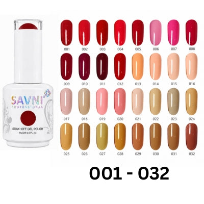 SAVNI 001-032 GEL POLISH WHITE BOTTLE