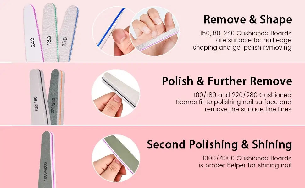 Filers & Buffers For Nail Art