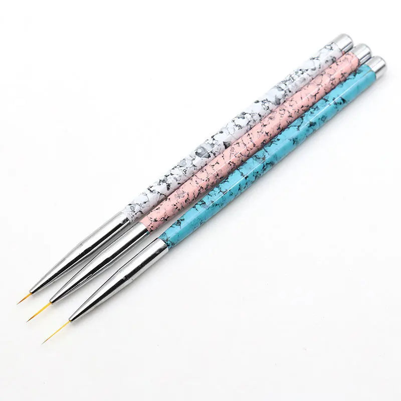 0-00-000 Detailing Art Brush, Multicolor Handle - Set of 3 - 1011
