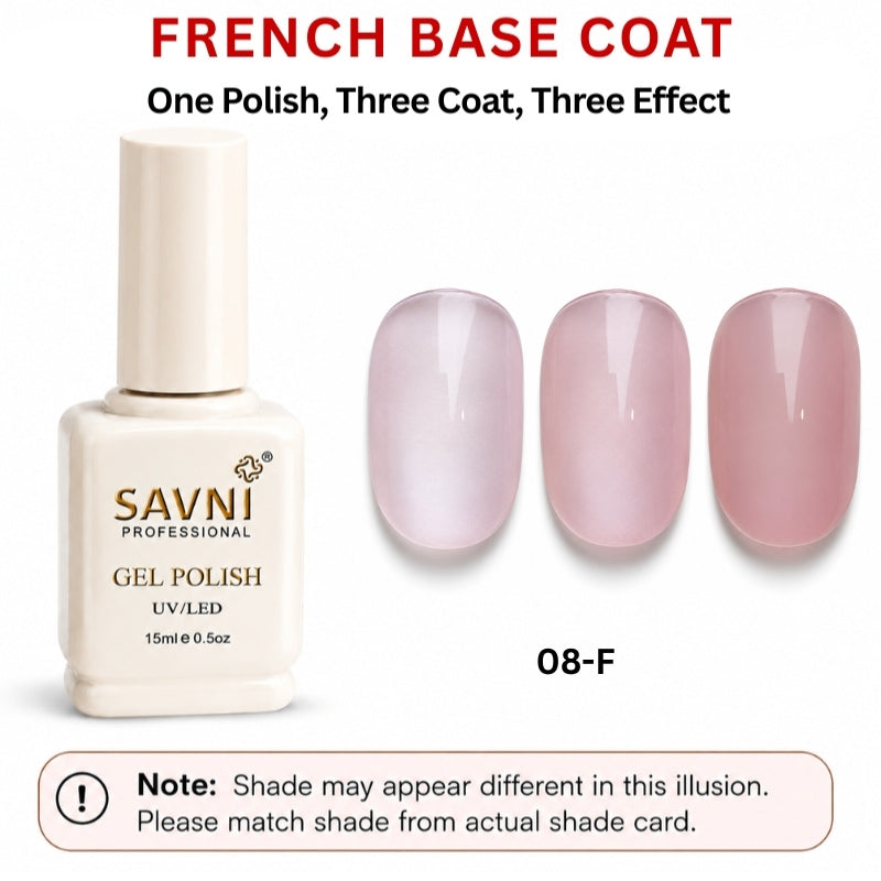 SAVNI FRENCH BASE U/V POLISH-08-F