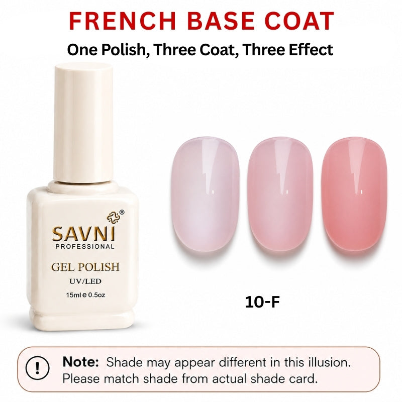 SAVNI FRENCH BASE U/V POLISH-10-F