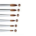 Synthetic Acrylic Brush Wooden Handle SIX PIECE PACKING - 1002