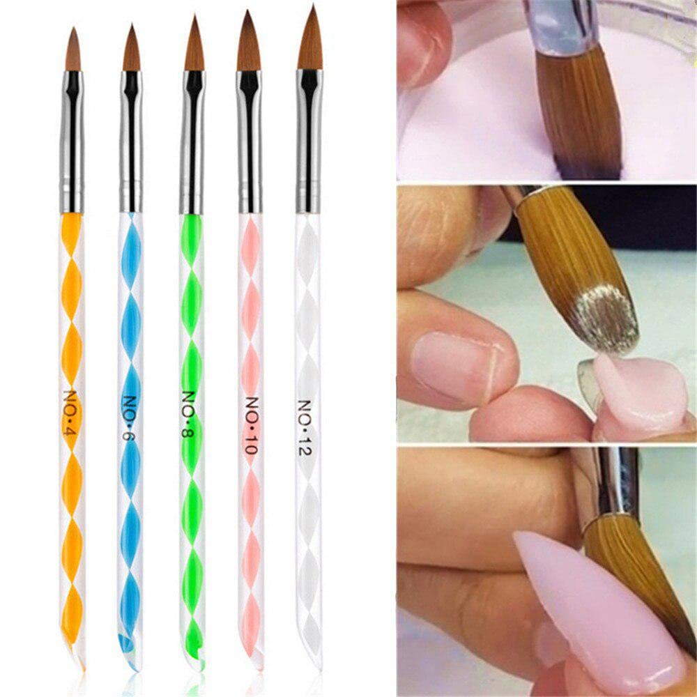Professional Acrylic & Gel Nail Brush Set (5 Pieces) 1005