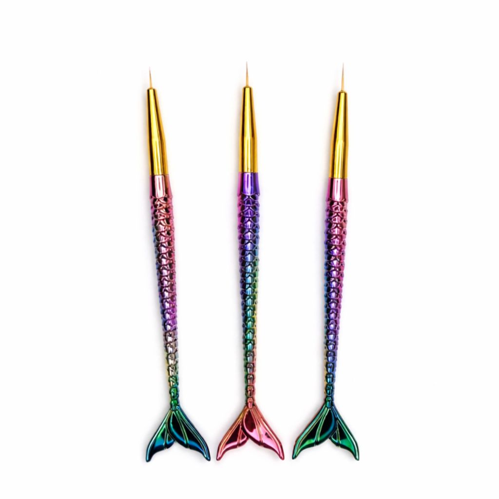 3 PIECE MERMAID LINING NAIL ART BRUSH 1010
