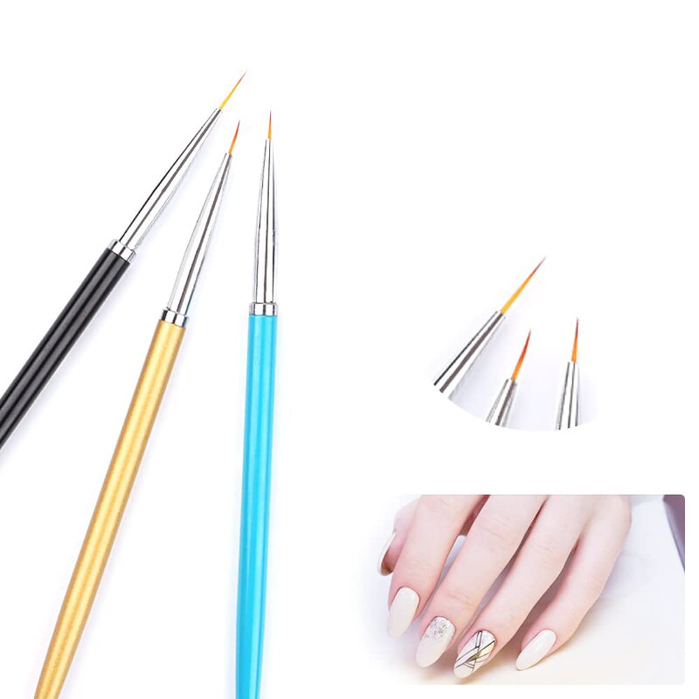 Professional Fine Detail Nail Art Brush Set (3 Pieces) 1011