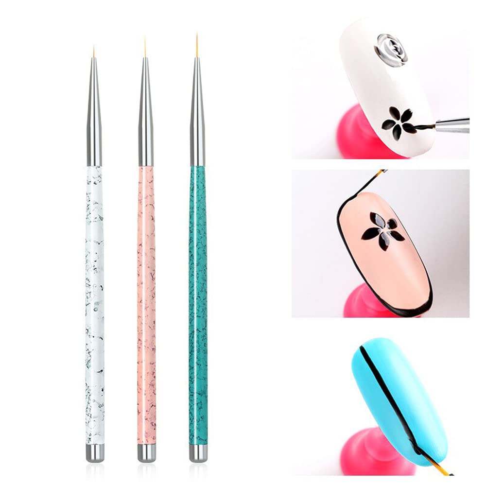Professional Fine Detail Nail Art Brush Set (3 Pieces) 1011