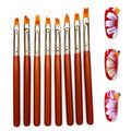 SUZI One Stroke Flower Nail Art Brush Set (8 Pieces) 1013
