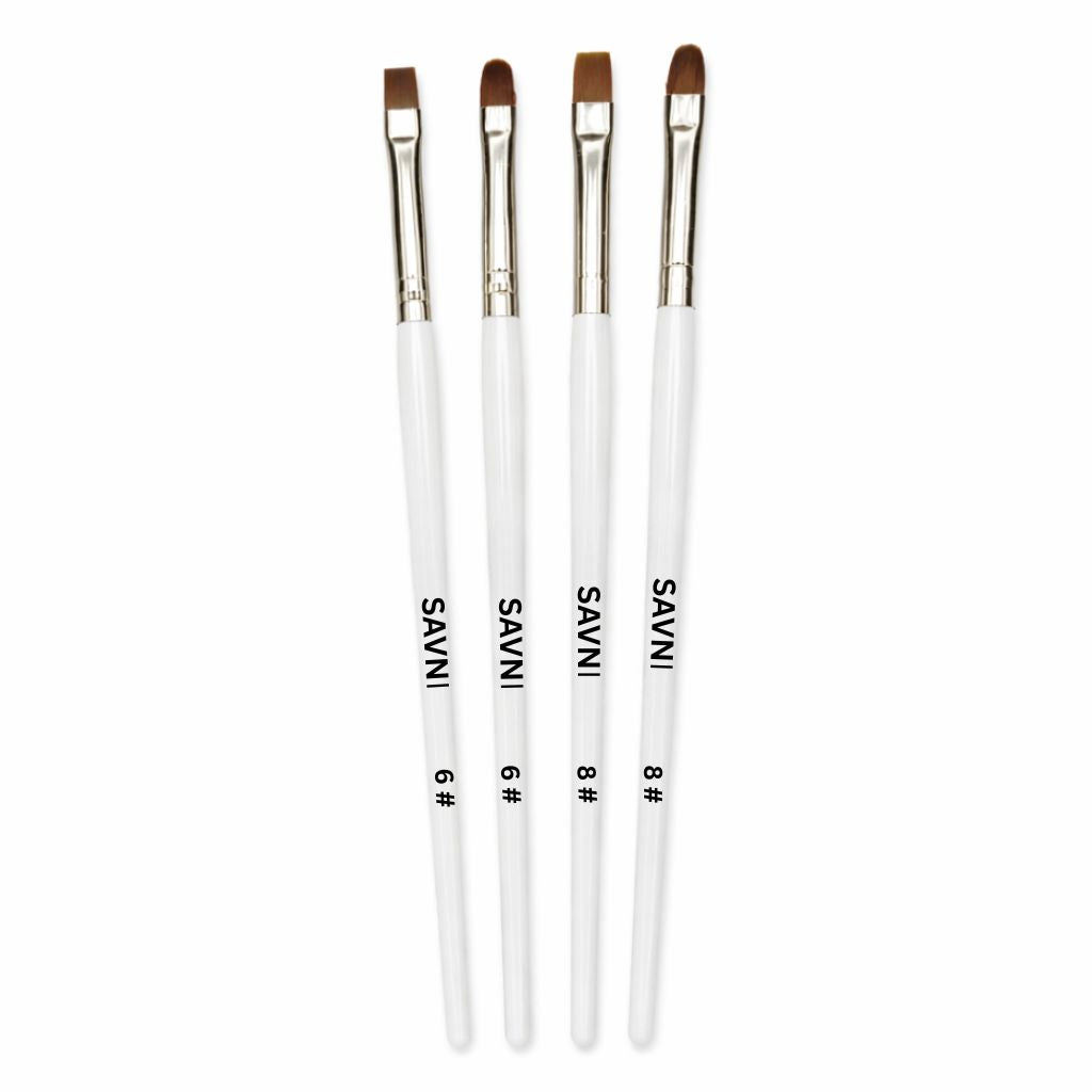SAVNI Professional Gel & Acrylic Nail Brush Set (4 Pieces) 1023