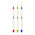 SAVNI Ultra Fine Nail Art Liner Brush Set (3 Pieces) 1027