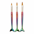 Professional Mermaid Tail Acrylic &amp; Gel Nail Brush Set (3 Pieces) 1029