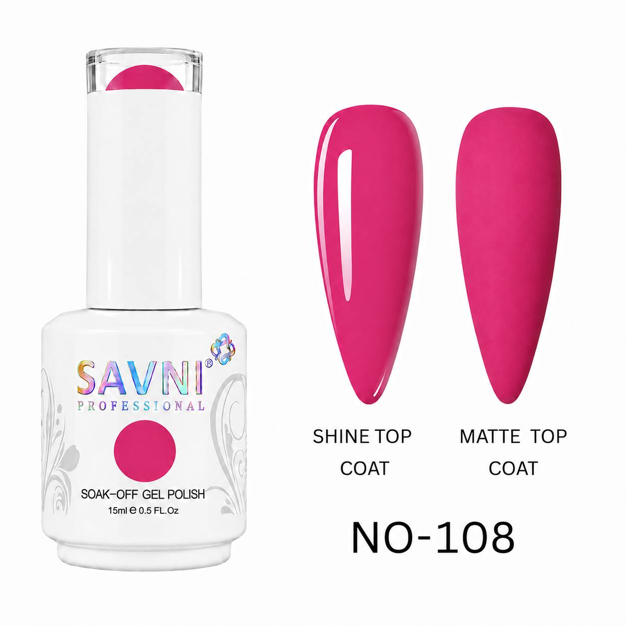 UV/LED SOAK OFF GEL POLISH-108-W