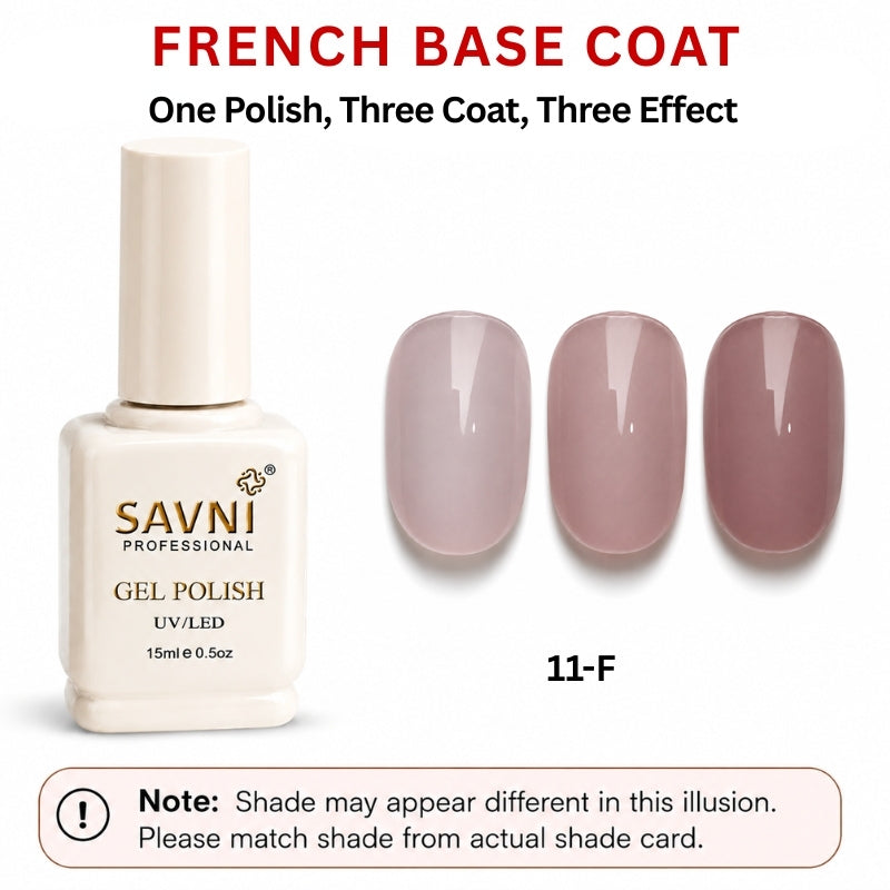 SAVNI FRENCH BASE U/V POLISH-11-F