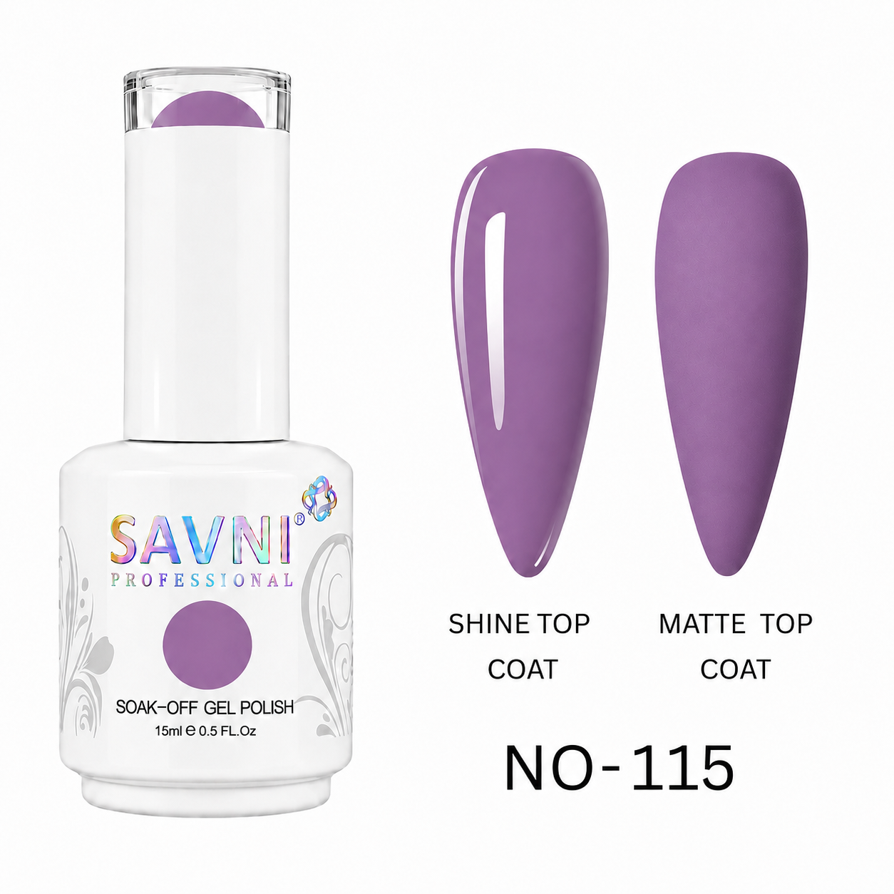 UV/LED SOAK OFF GEL POLISH-115-W