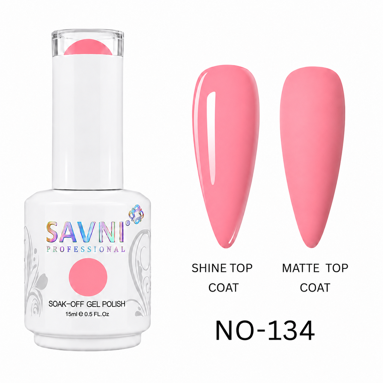 UV/LED SOAK OFF GEL POLISH-134-W