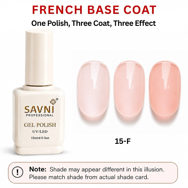 SAVNI FRENCH BASE U/V POLISH-15-F