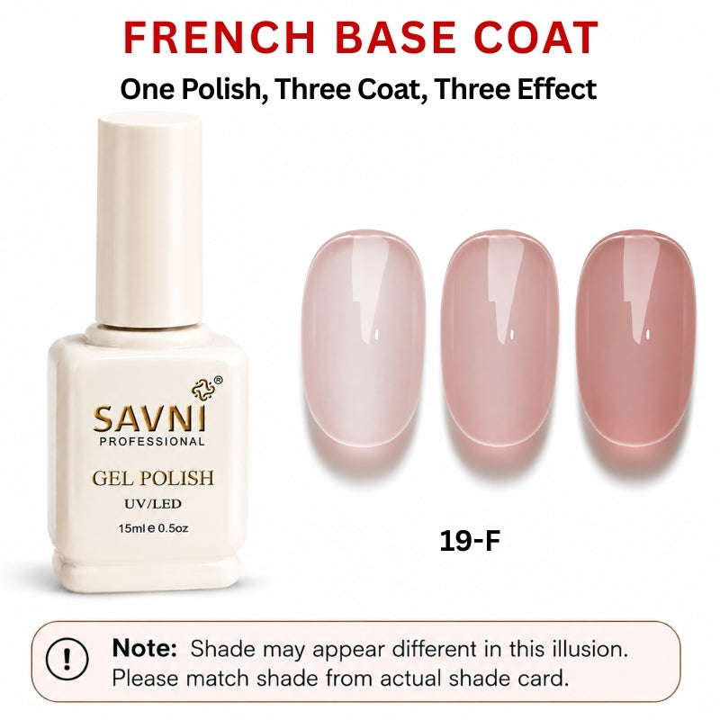 SAVNI FRENCH BASE U/V POLISH-19-F