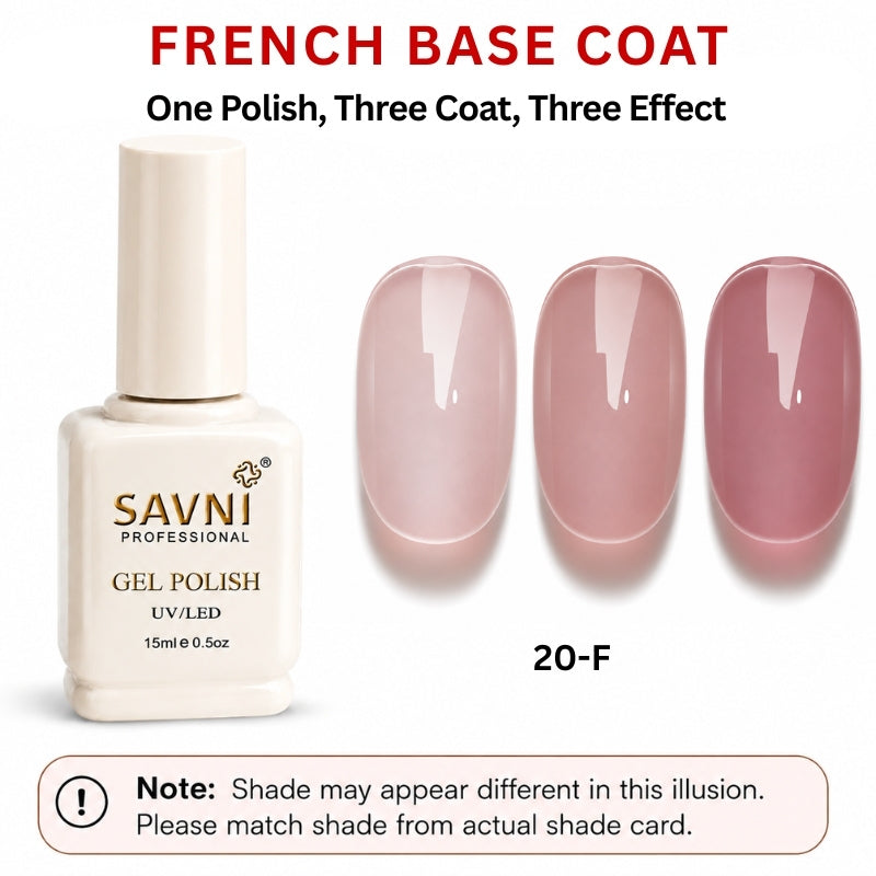 SAVNI FRENCH BASE U/V POLISH-20-F