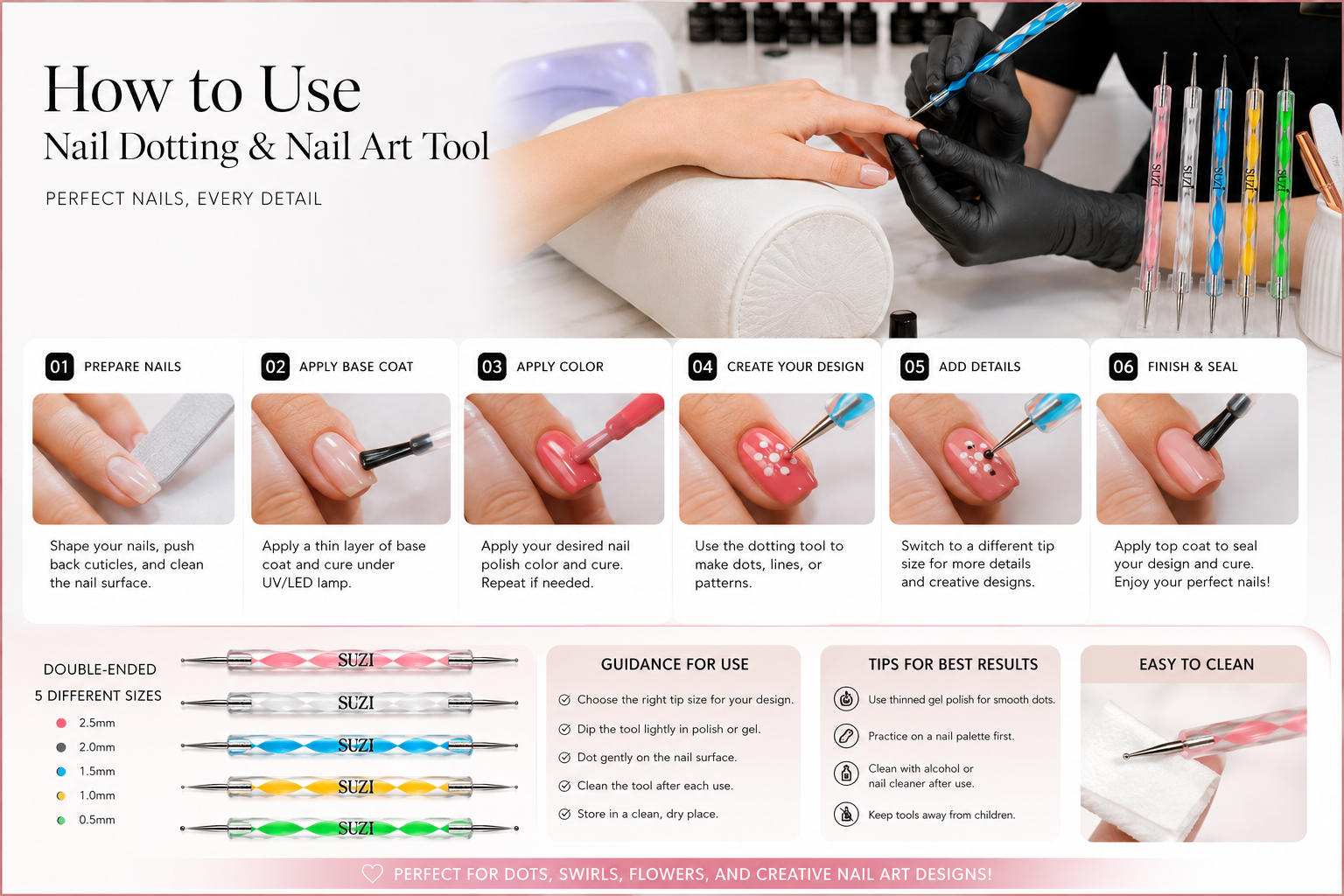 Dotting Tool Set for Nail Art 2001