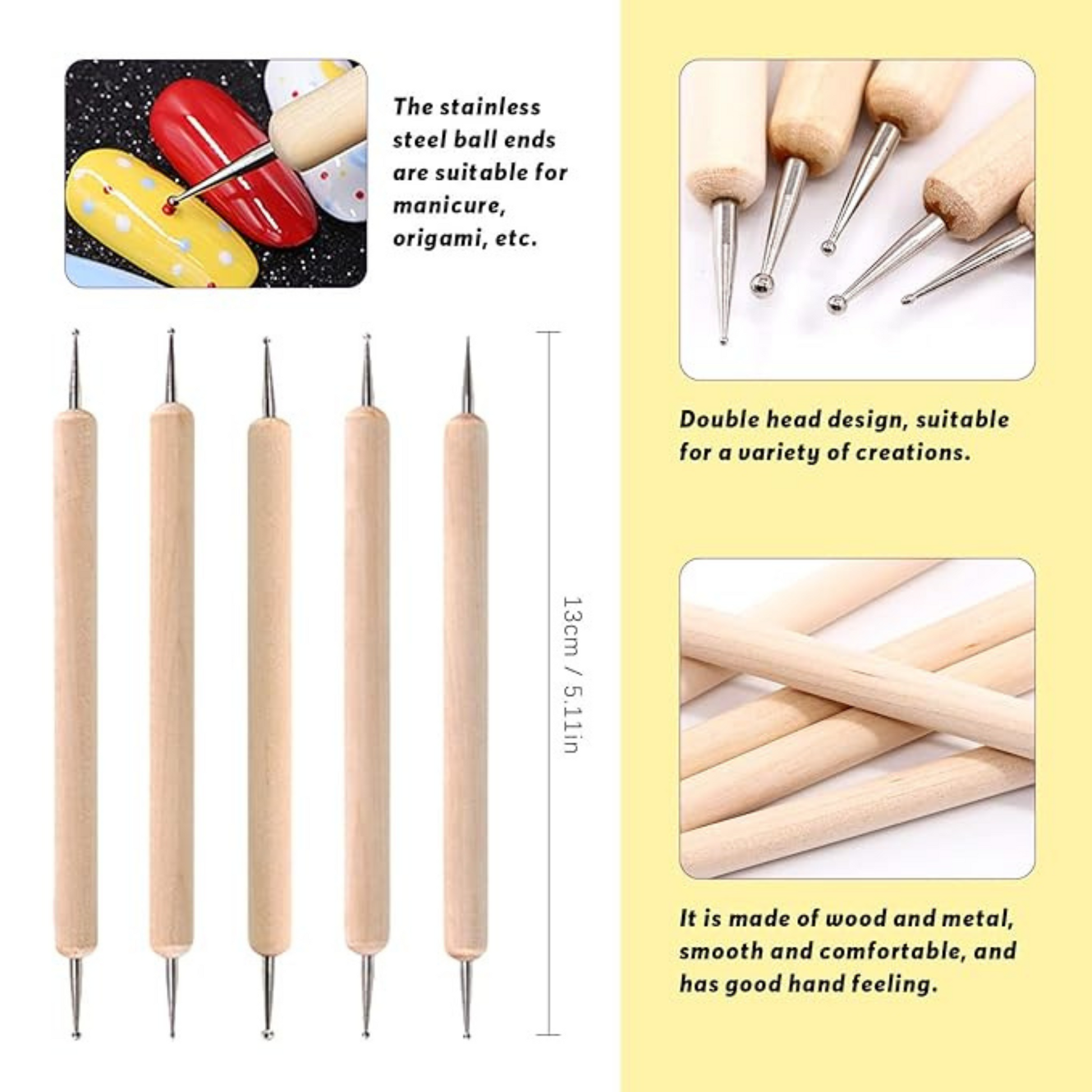 Dotting Tool Wooden Handel - 2002