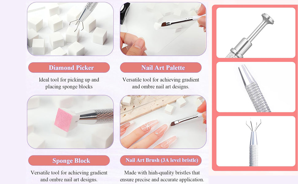 Small Ombre Sponge With Tool - 2004