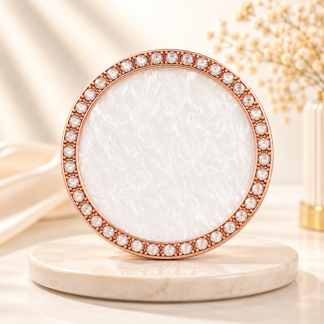 Round Nail Art Mixing Palette ROSE GOLD 2018