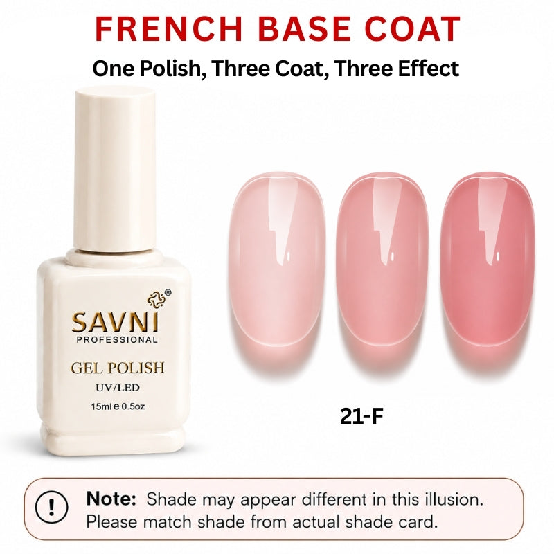 SAVNI FRENCH BASE U/V POLISH-21-F