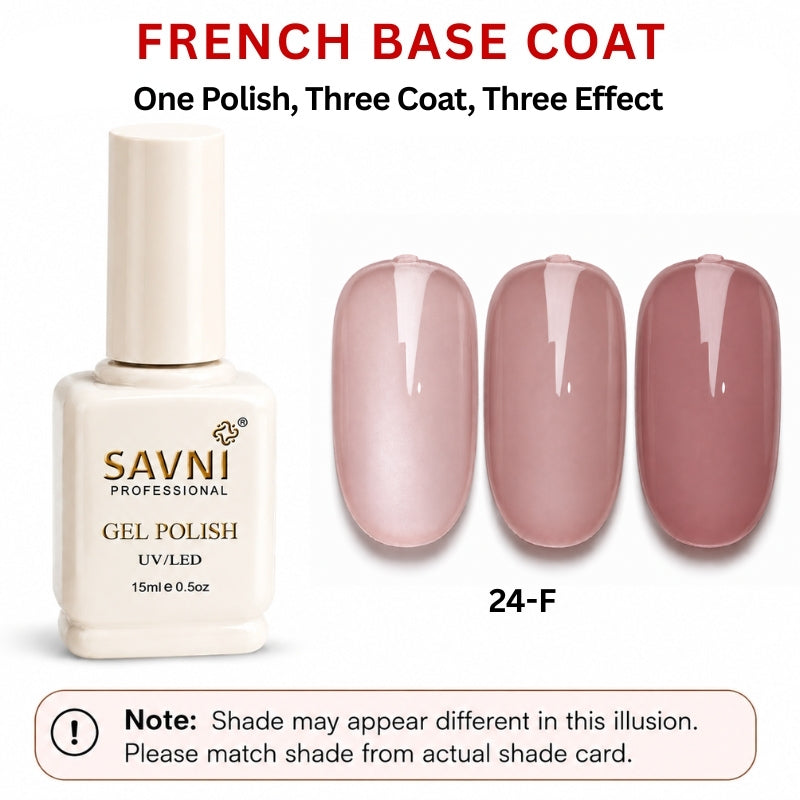 SAVNI FRENCH BASE U/V POLISH-24-F