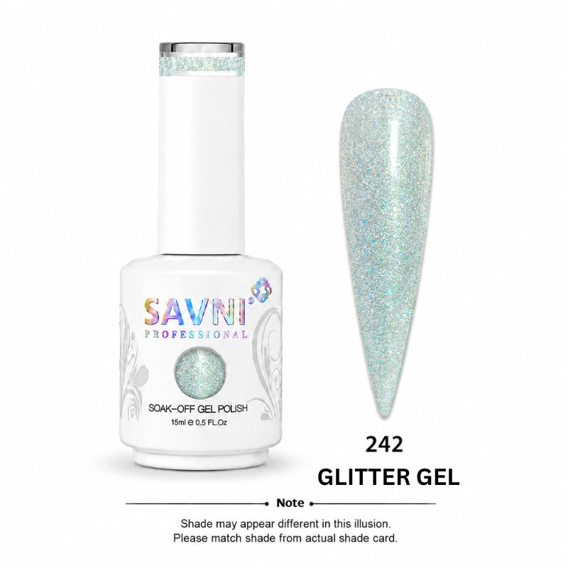 SAVNI GLITTER GEL UV POLISH-242-G