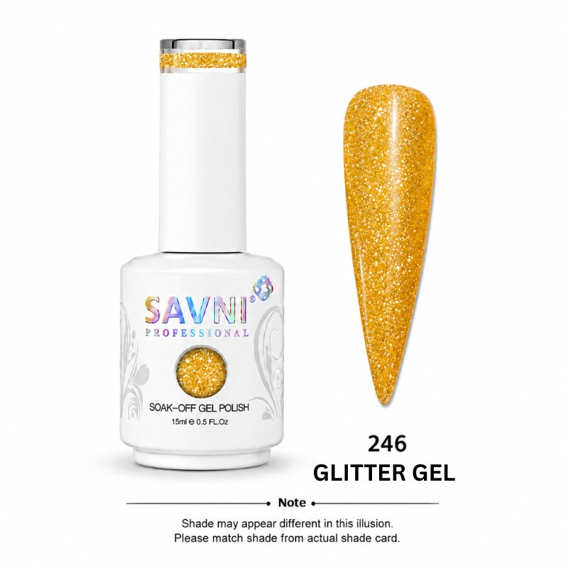 SAVNI GLITTER GEL UV POLISH-246-G
