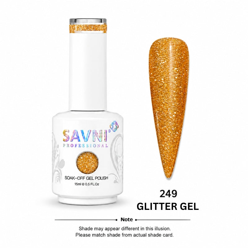 SAVNI GLITTER GEL UV POLISH-249-G