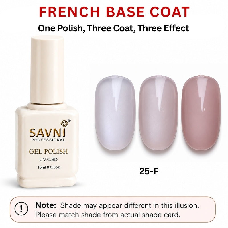 SAVNI FRENCH BASE U/V POLISH-25-F