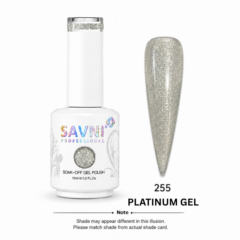 SAVNI PLATINUM GEL UV POLISH-255-G