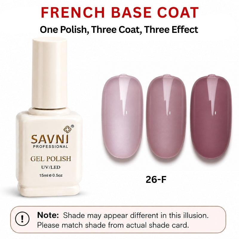 SAVNI FRENCH BASE U/V POLISH-26-F
