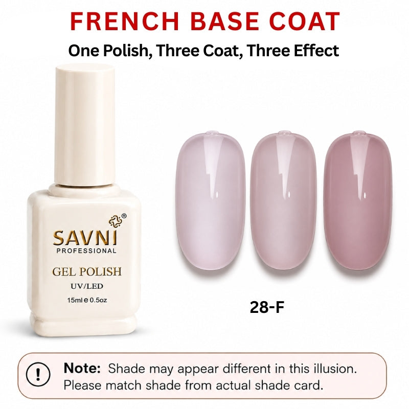 SAVNI FRENCH BASE U/V POLISH-28-F