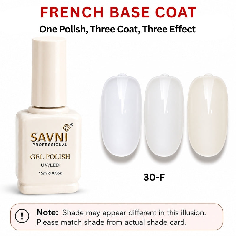 SAVNI FRENCH BASE U/V POLISH-30-F