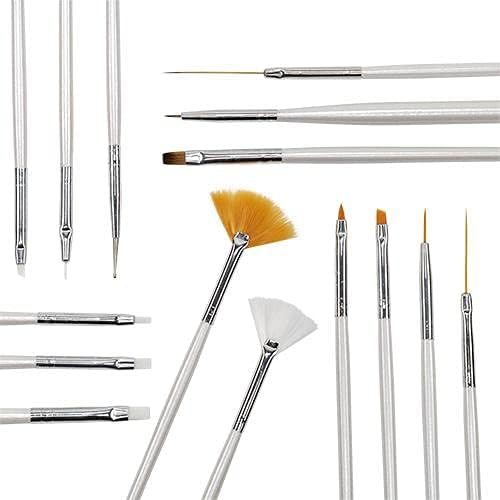 15 pieces very high quality nail art brushes 1009