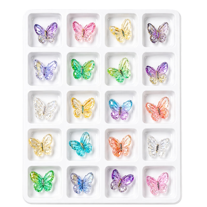 Butterfly Crystal Nail Charms - 5013