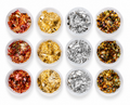 Gold & Silver Foil Nail Art Flakes Set- 5051