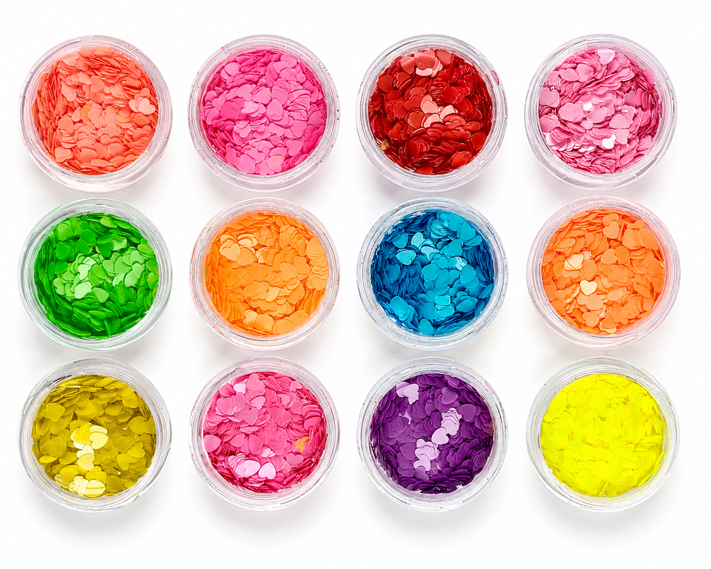 Heart Shape Nail Art Glitter Set - 5057