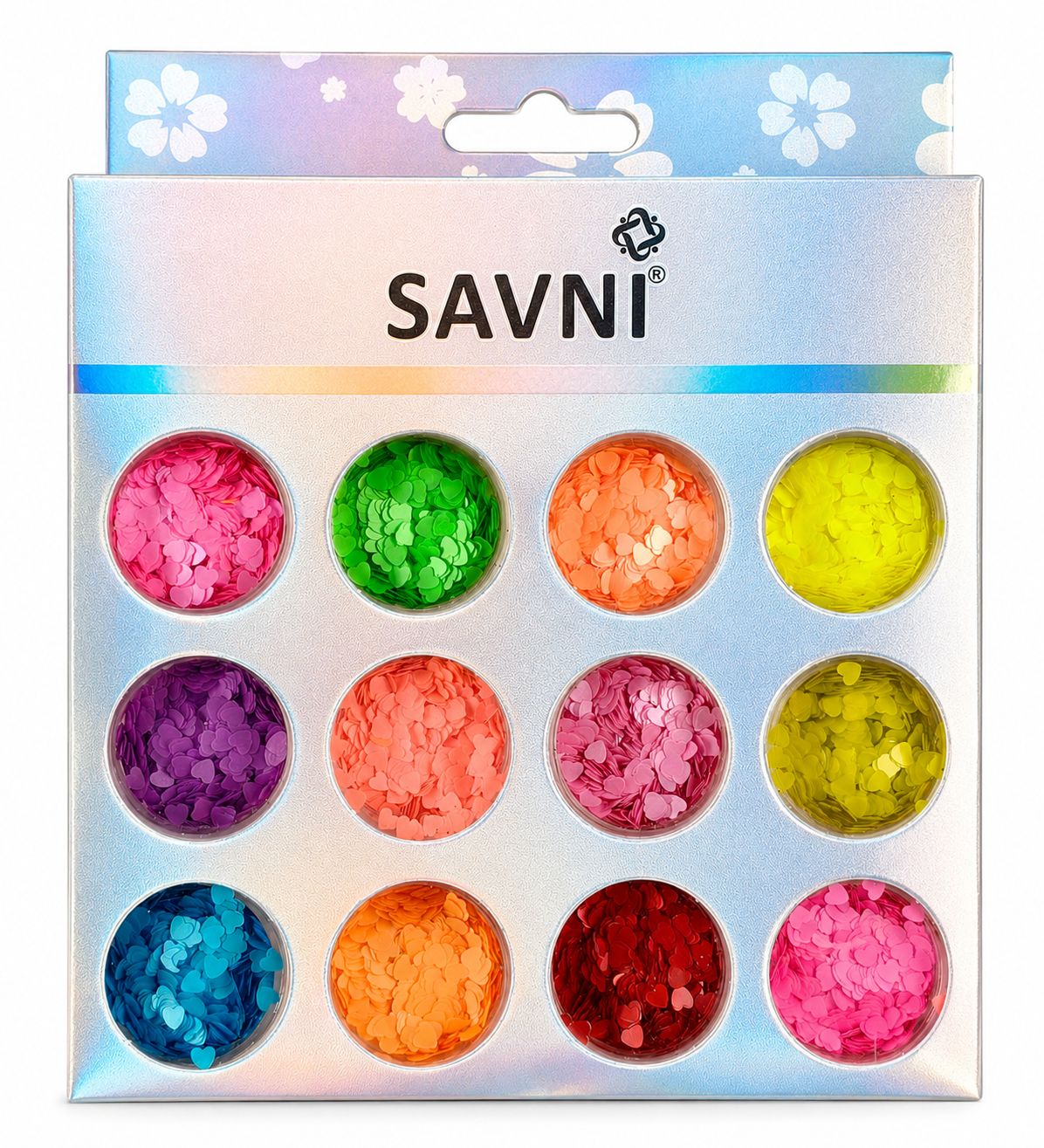 Heart Shape Nail Art Glitter Set - 5057