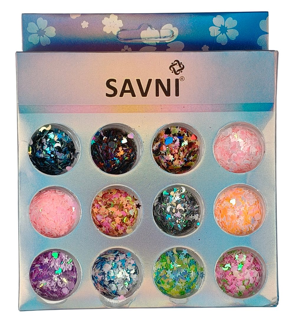 Cute Confetti Nail Glitter Set – 5064