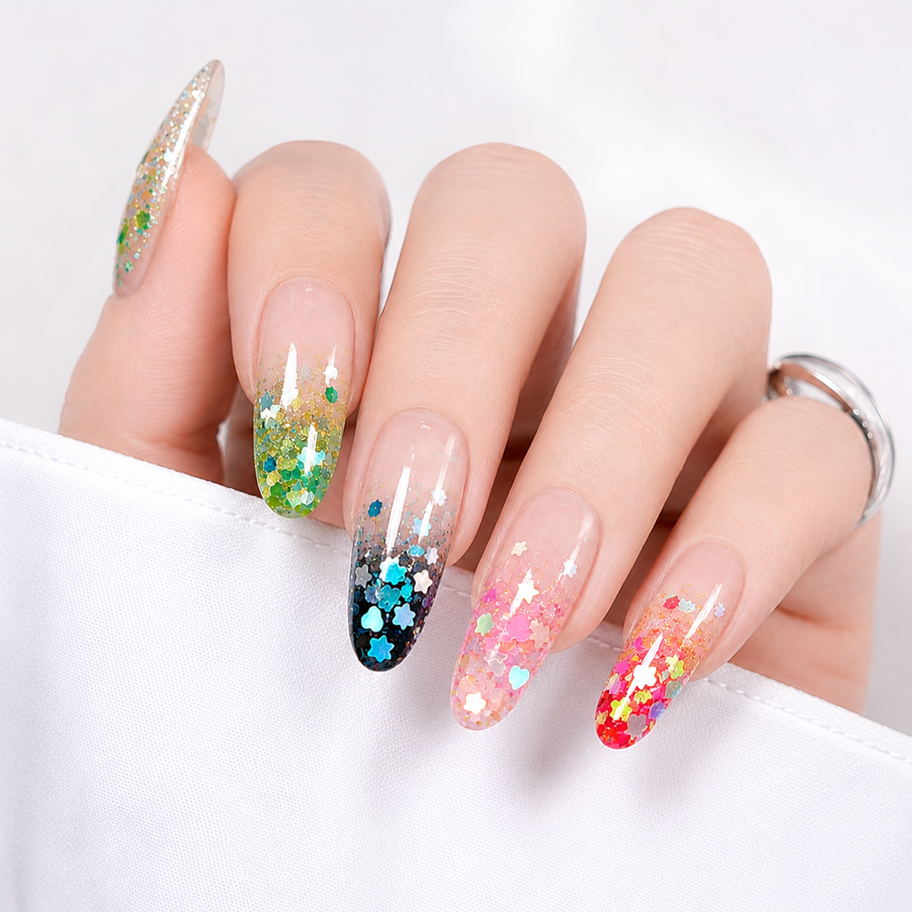 Cute Confetti Nail Glitter Set – 5064
