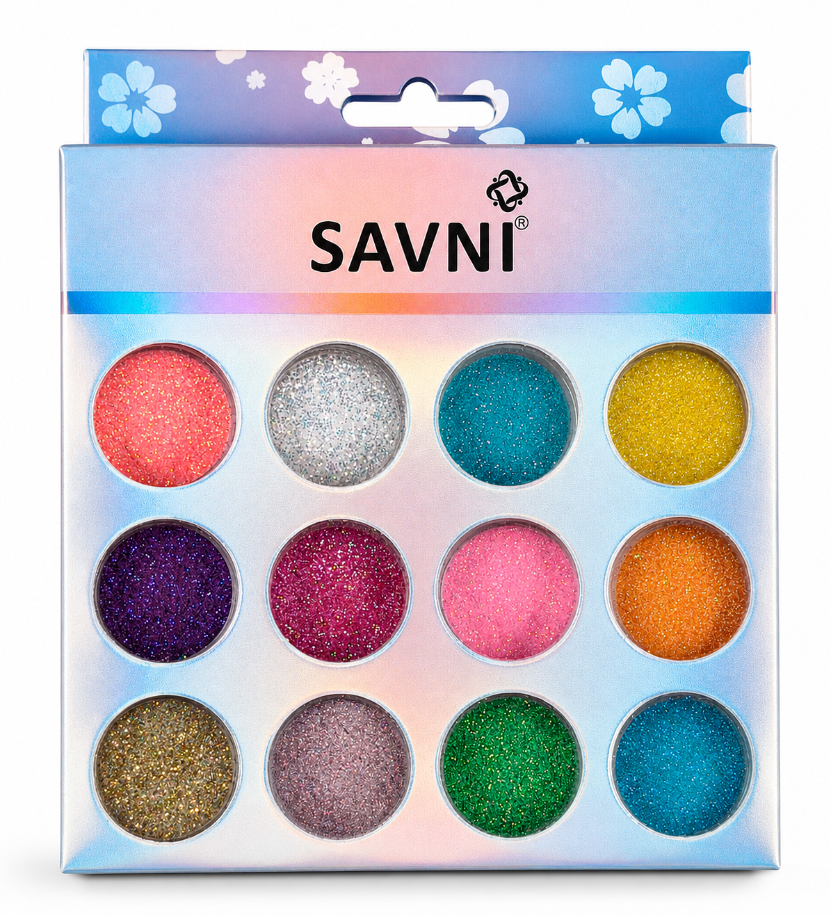 Rainbow Crystal Nail Glitter Set – 5066