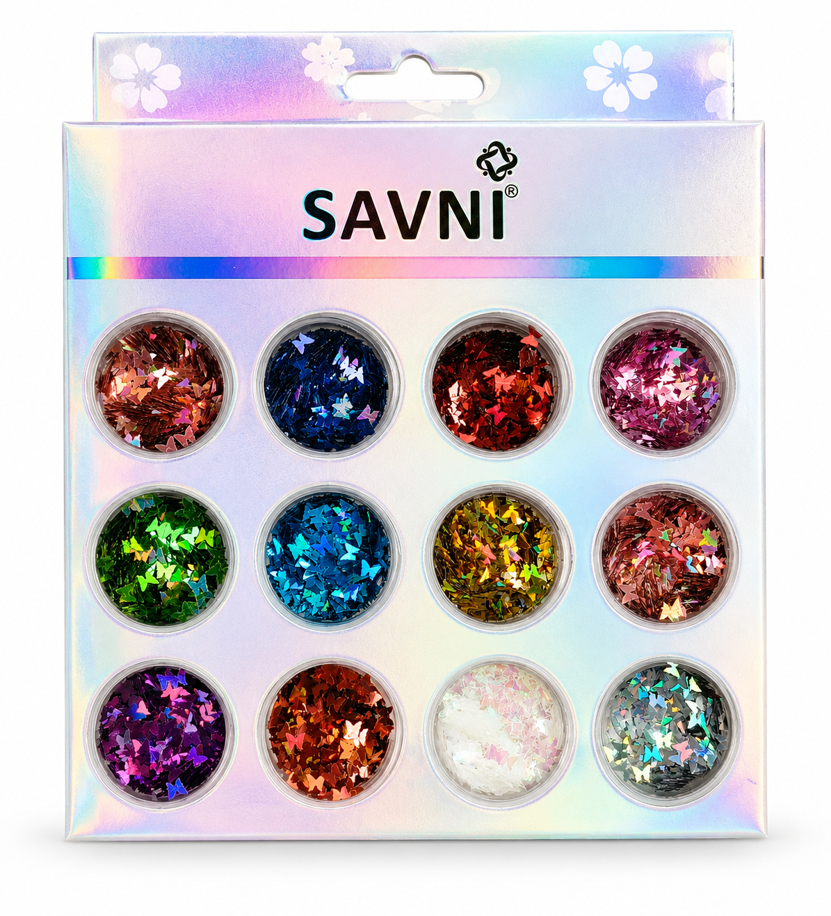 Butterfly Nail Glitter Flakes Set – 5069