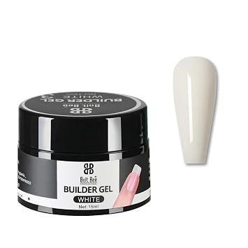 White Builder Gel for Nail Extensions – Bolt Bee 15ml-9005-3-WHITE