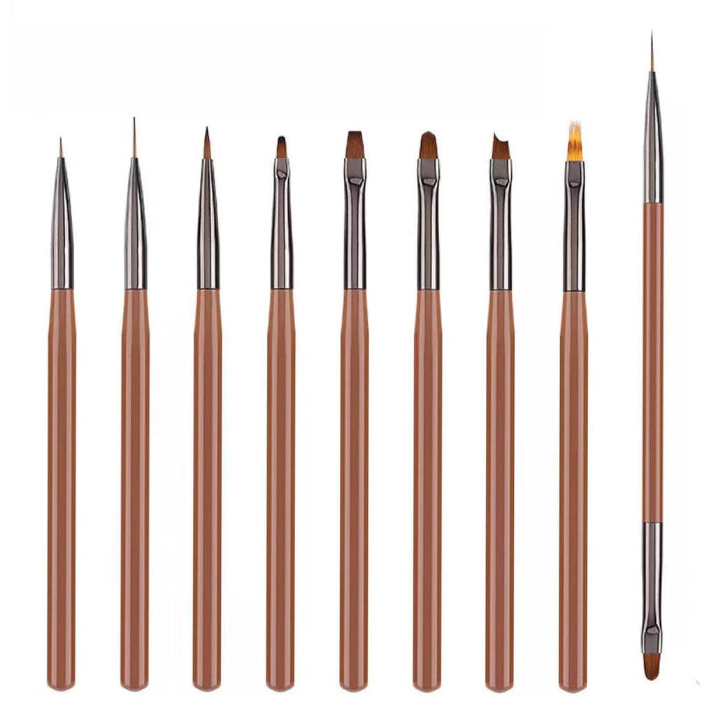 10-Piece Professional Nail Art Brush Set 1021