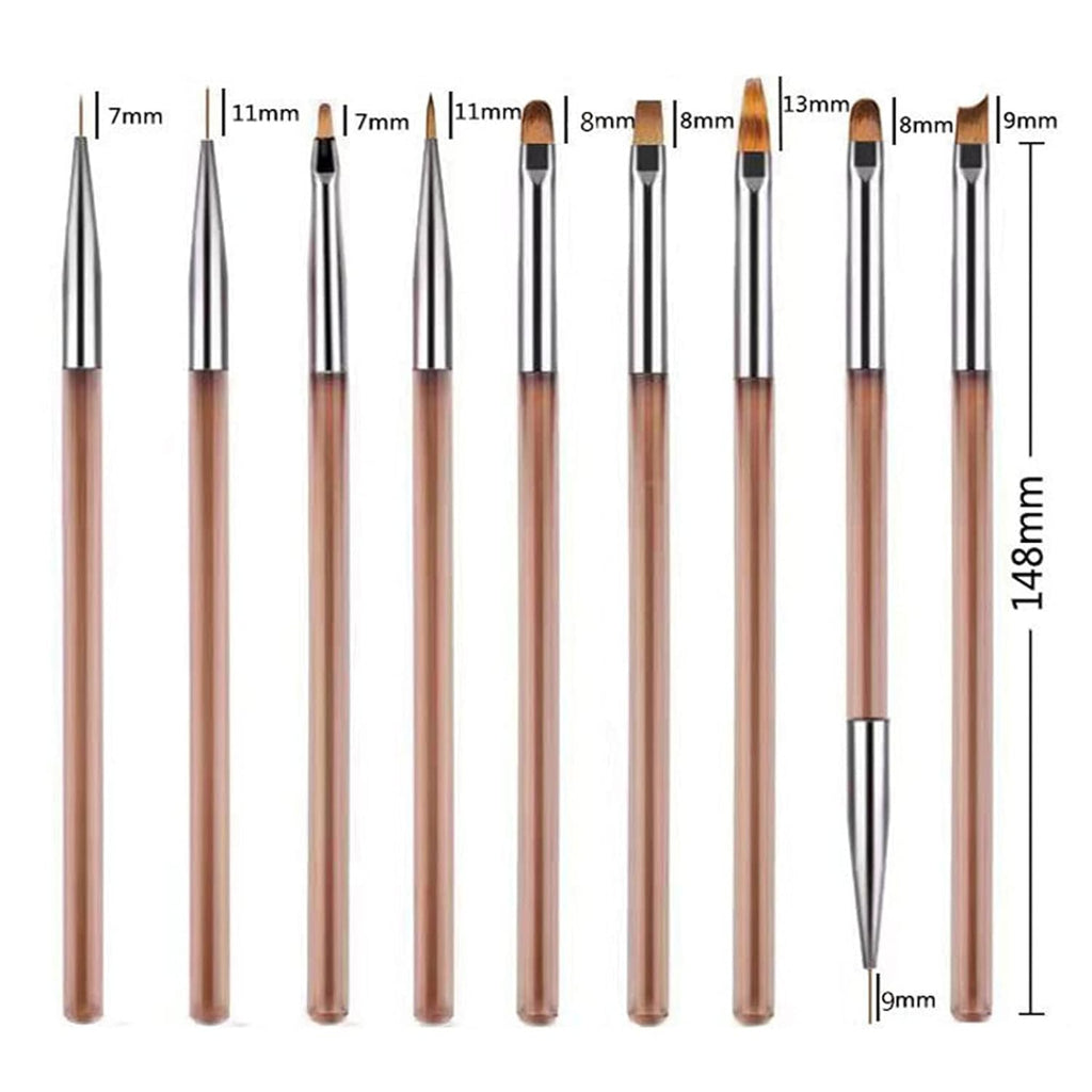 10-Piece Professional Nail Art Brush Set 1021