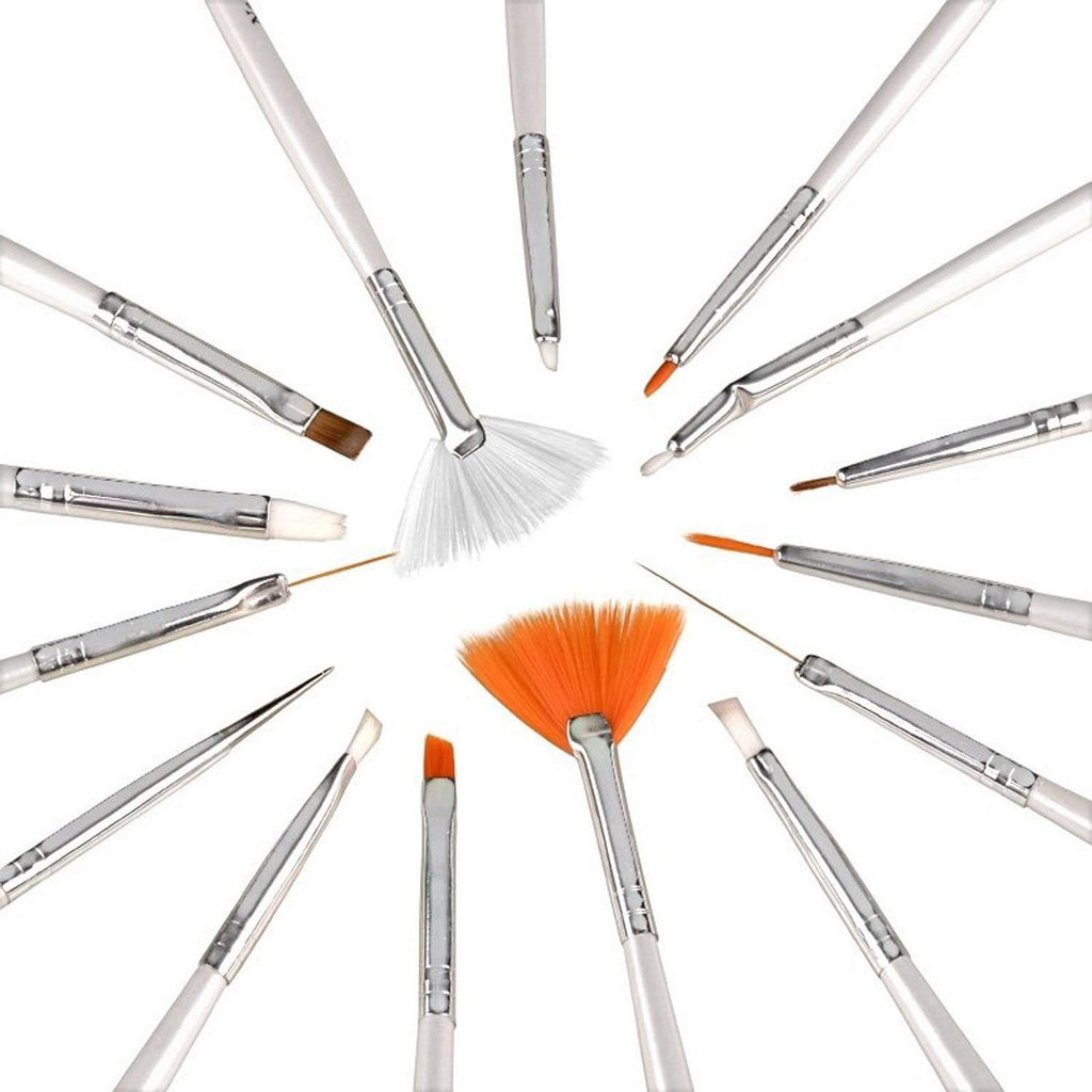 15-Piece Professional Nail Art Brush Set high quality 1009