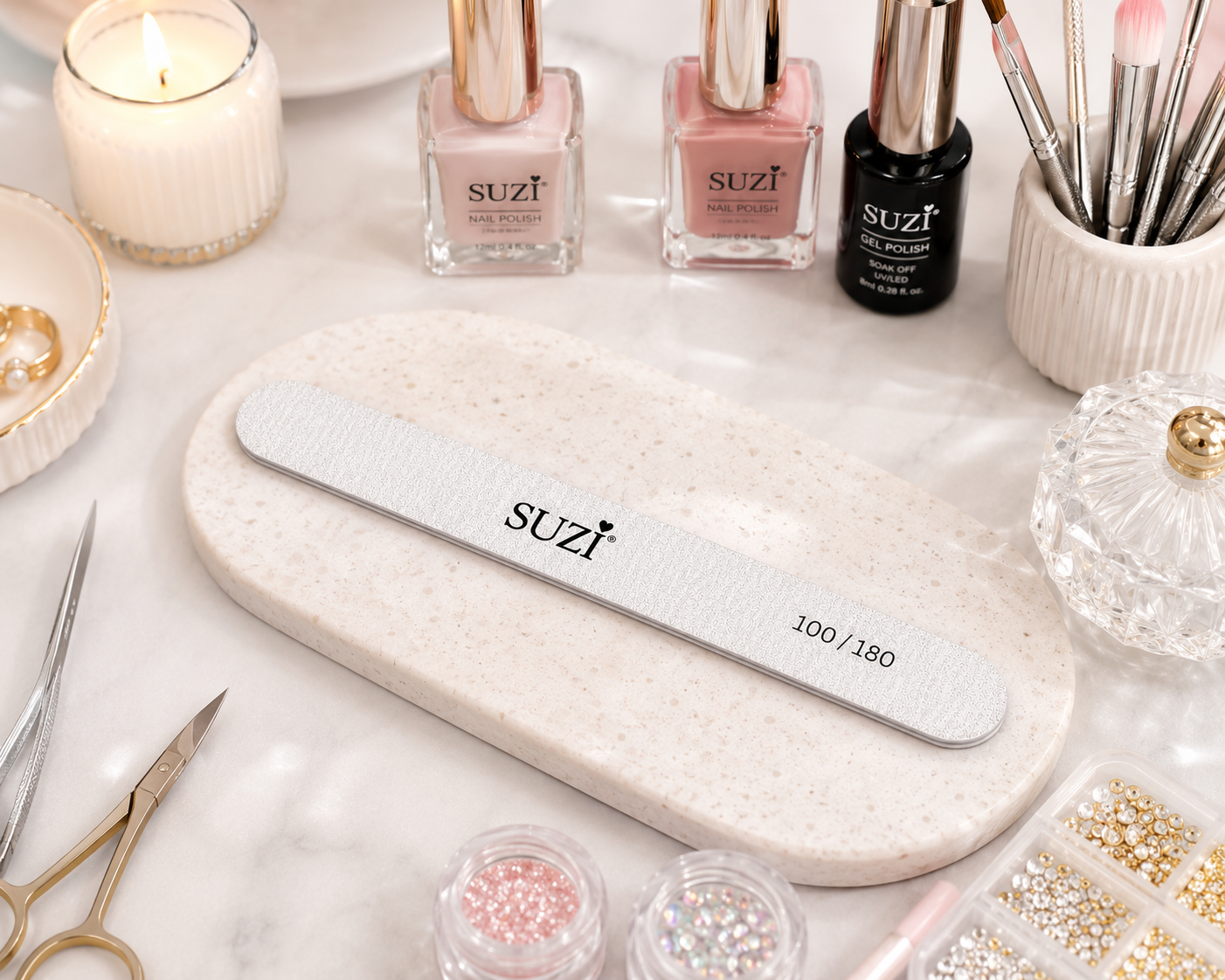 Professional Nail File – 100/180 Grit 7002