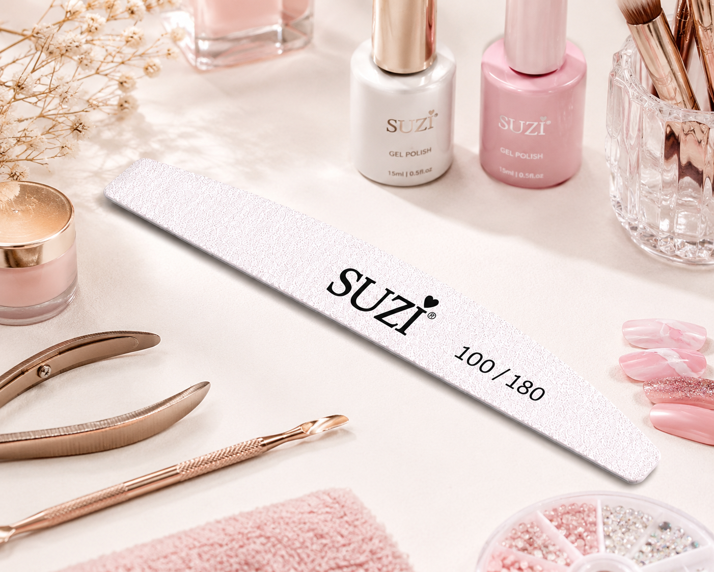 Half Moon Nail File – 100/180 Grit 7005